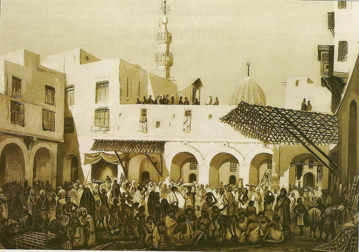 Hector Horeau, le marché aux esclaves à Alexandrie
